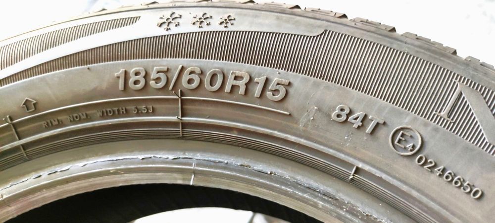 2x 185/60R15 Nordexx Nivius Snow 84T 7,17mm