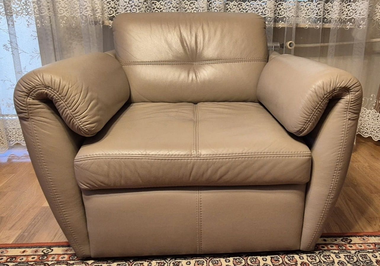 Zestaw mebli Sofa i fotel Etap Sofa Frizzante Skóra naturalna