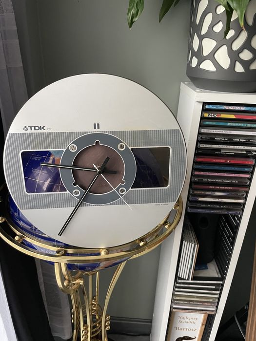 Szpula SA Magnetofon Szpulowy 26.5cm Zegar/Robiony na Zamowienie!