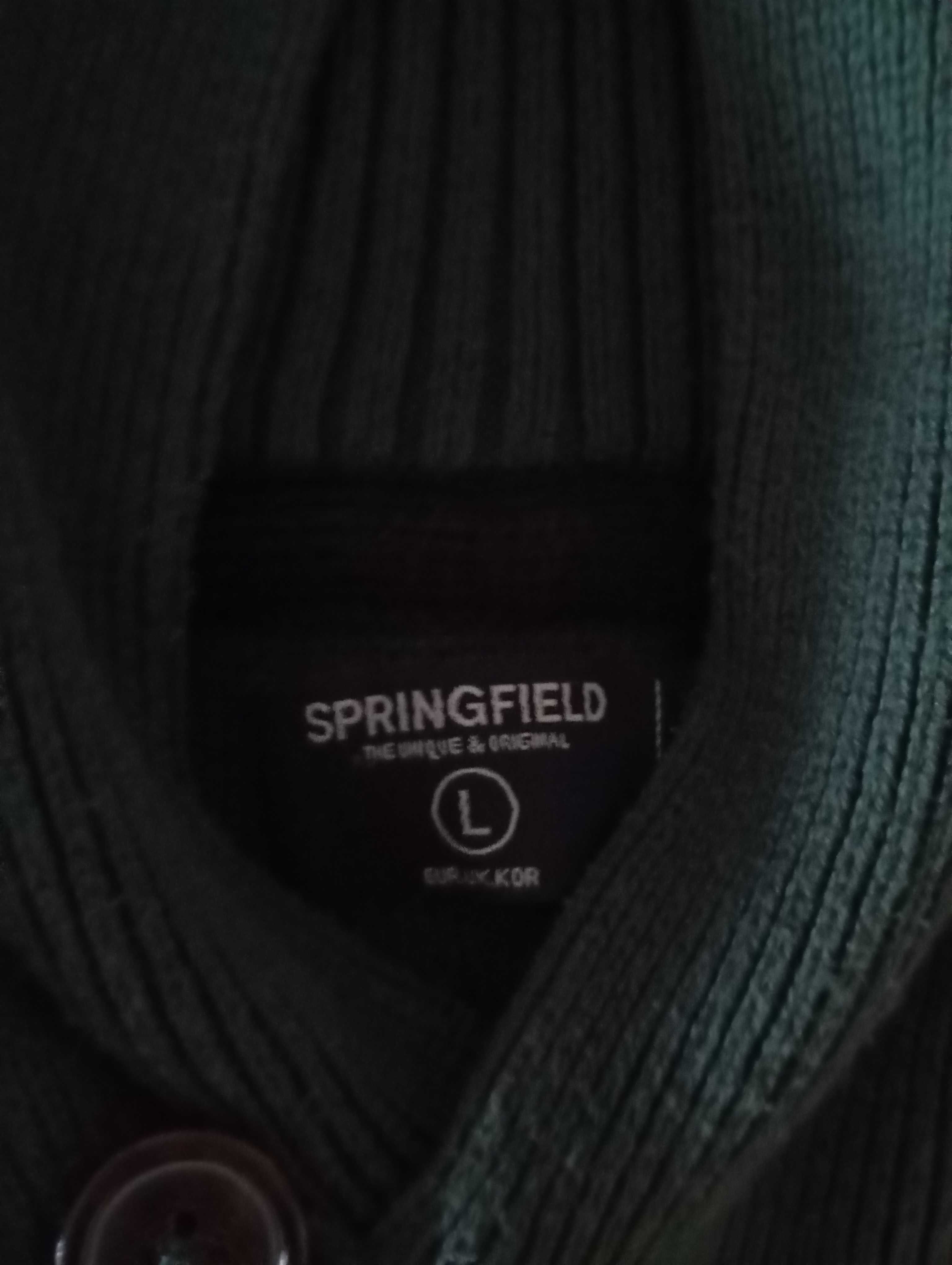 Relógio Timberland + Camisola de malha Verde Springfield