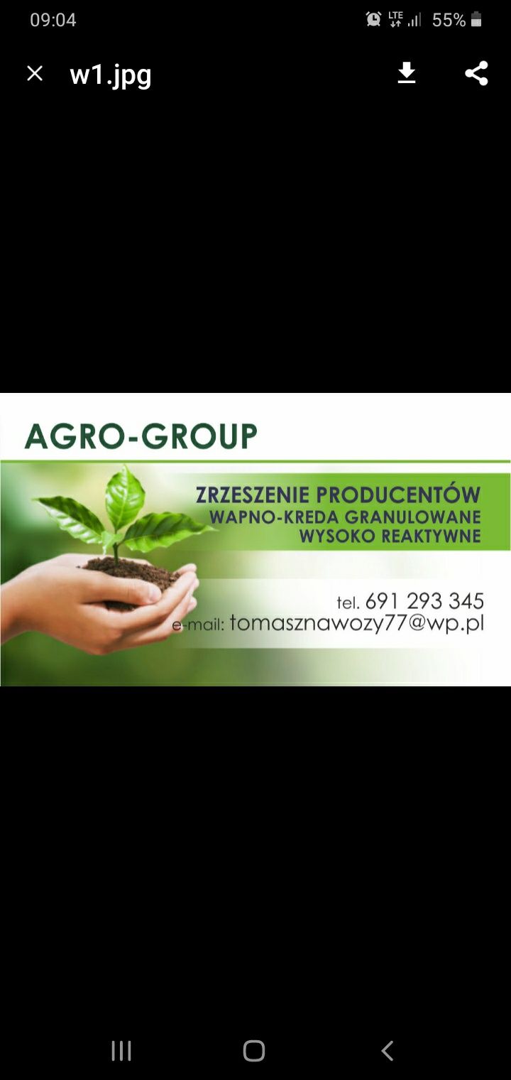 Wapno granulowane,Czarna kreda -PRODUCENT