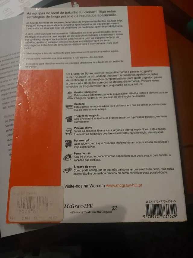 Livro com o título Gerir Equipas, de Lawrence Holp