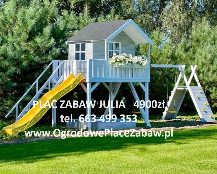 wiele modeli, BEZ CZEKANIA drewniany PLAC ZABAW 2 huśtawki, ślizg+gont