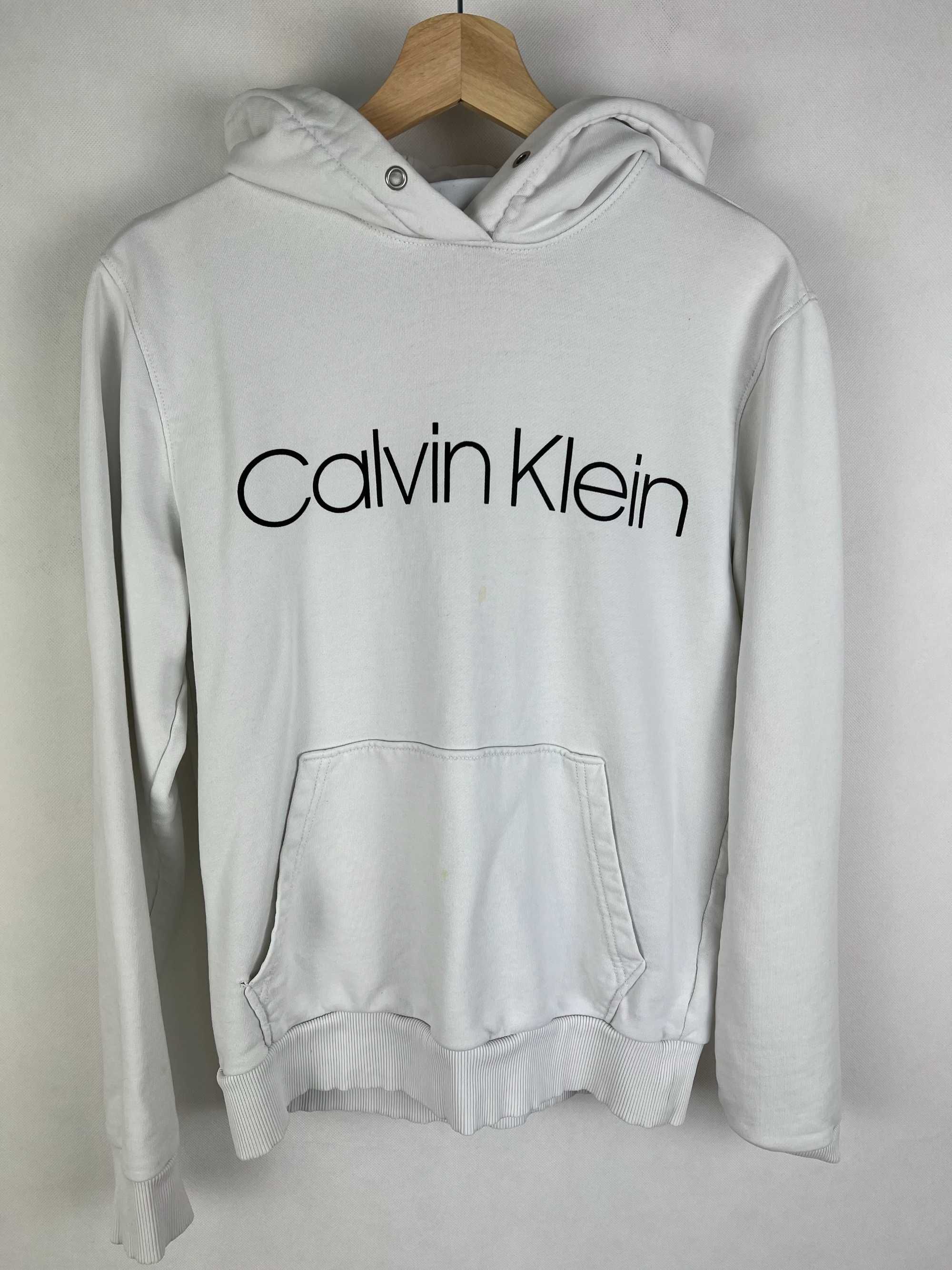 Biała bluza Calvin Klein z kapturem rozmiar XS