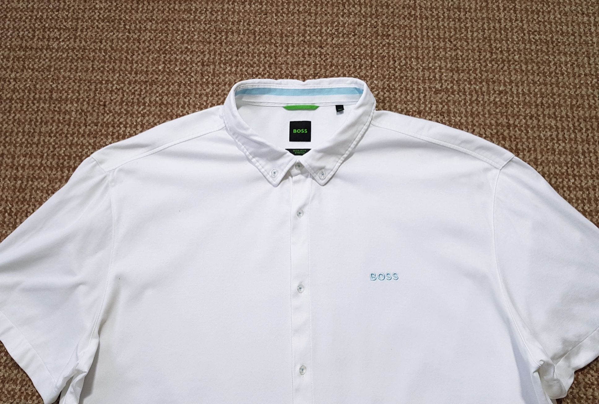 HUGO BOSS теніска сорочка 3XL stretch regular fit оригінал