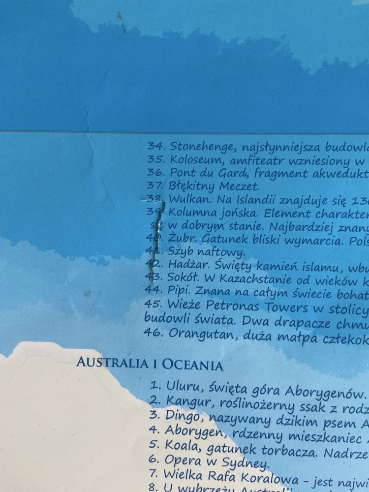 Mapa Świata Młodego Odkrywcy mapa ścienna dla dzieci