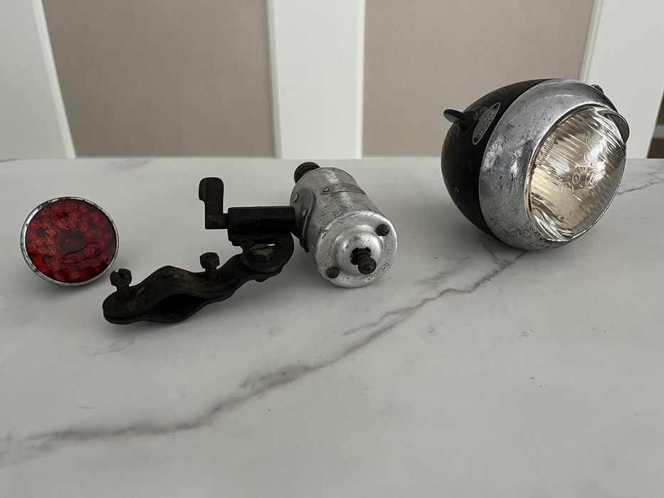 Zestaw oświetleniowy do zabytkowego rowera