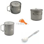 Титанові казанки Toaks 550 /750/ 900/ 1100/ 1600 ML