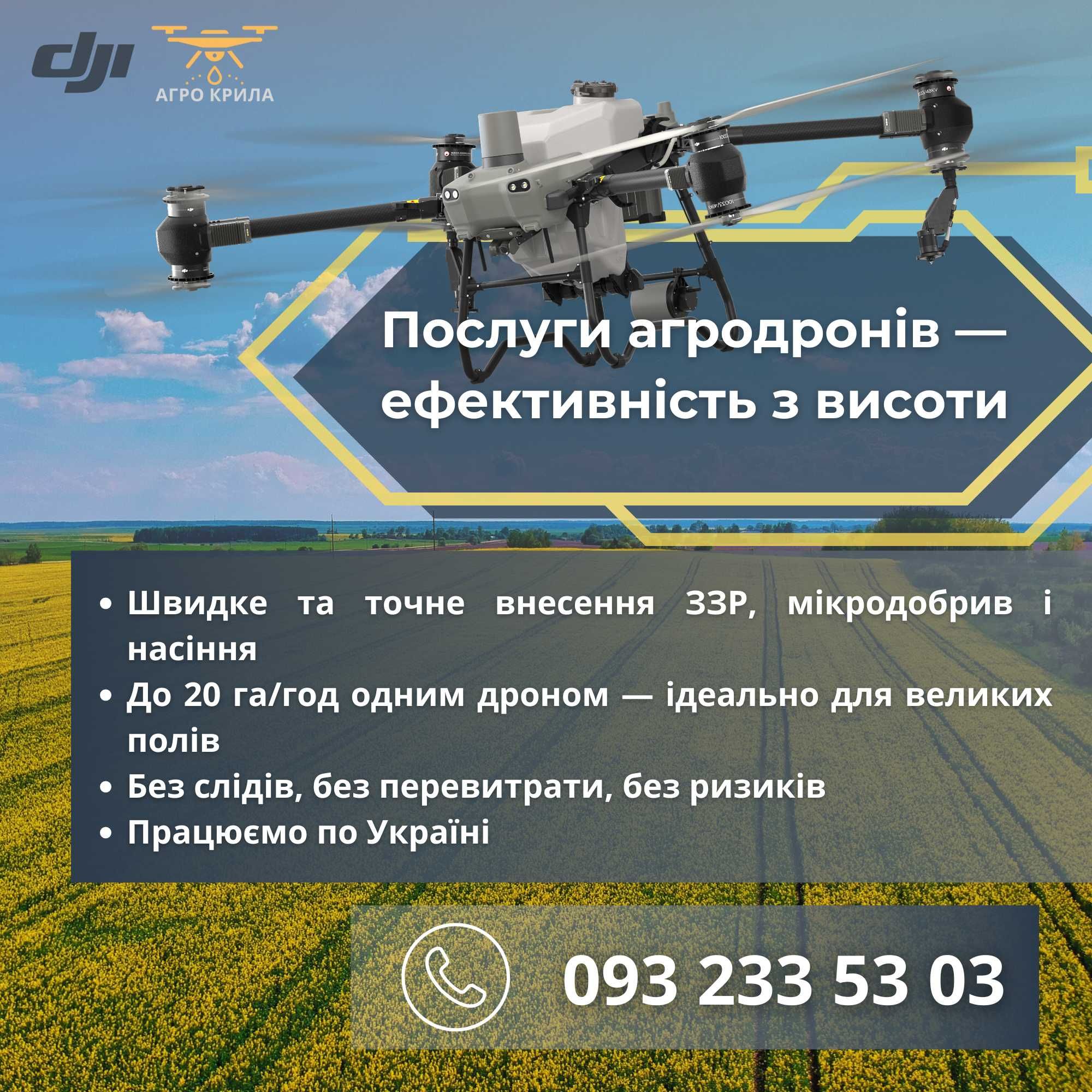 Внесення ЗЗР АГРОДРОНАМИ обприскування внесение КОПТЕР обприскування