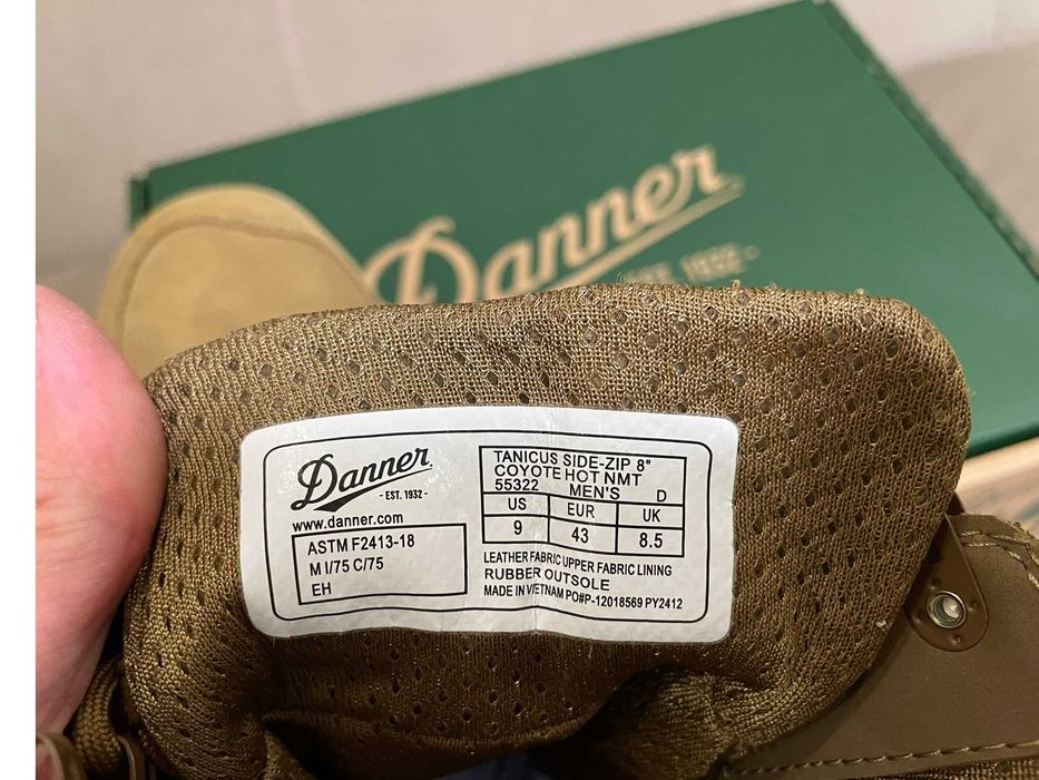 Берці Danner Tanicus ОРИГІНАЛ з USA розмір 42 (наш) на стопу 27см