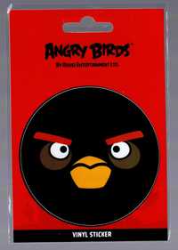 Angry Birds Black Bird - naklejka winylowa 9 cm