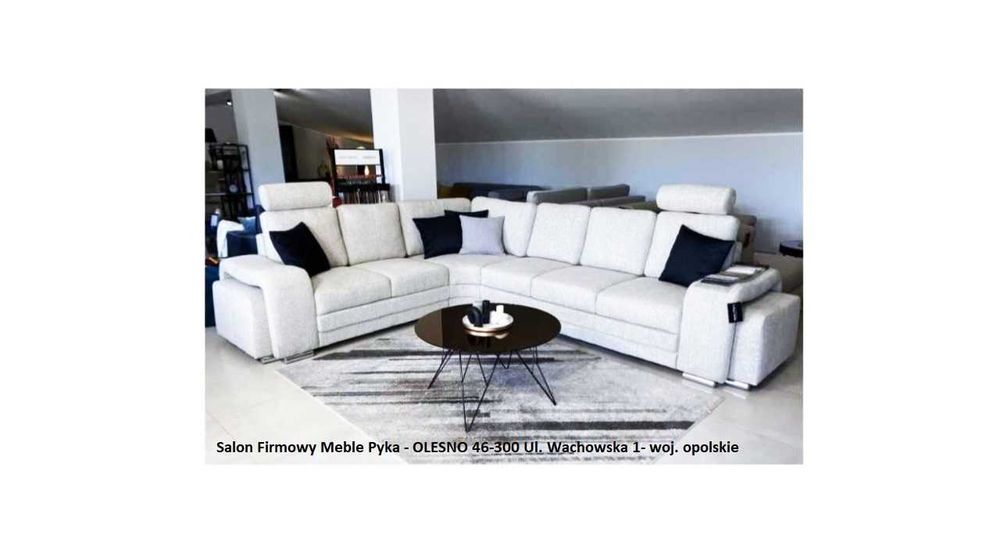 Nowy Narożnik ENZO 260x316cm, Tkanina ZMYWALNA = Producent PYKA OLESNO