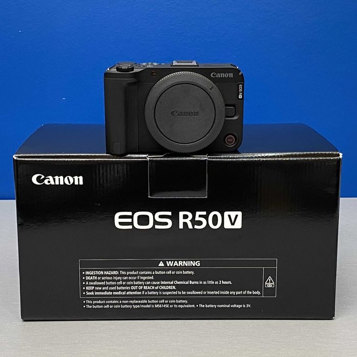 Canon EOS R50 V (Corpo) - 24.2MP - NOVA - 3 ANOS DE GARANTIA