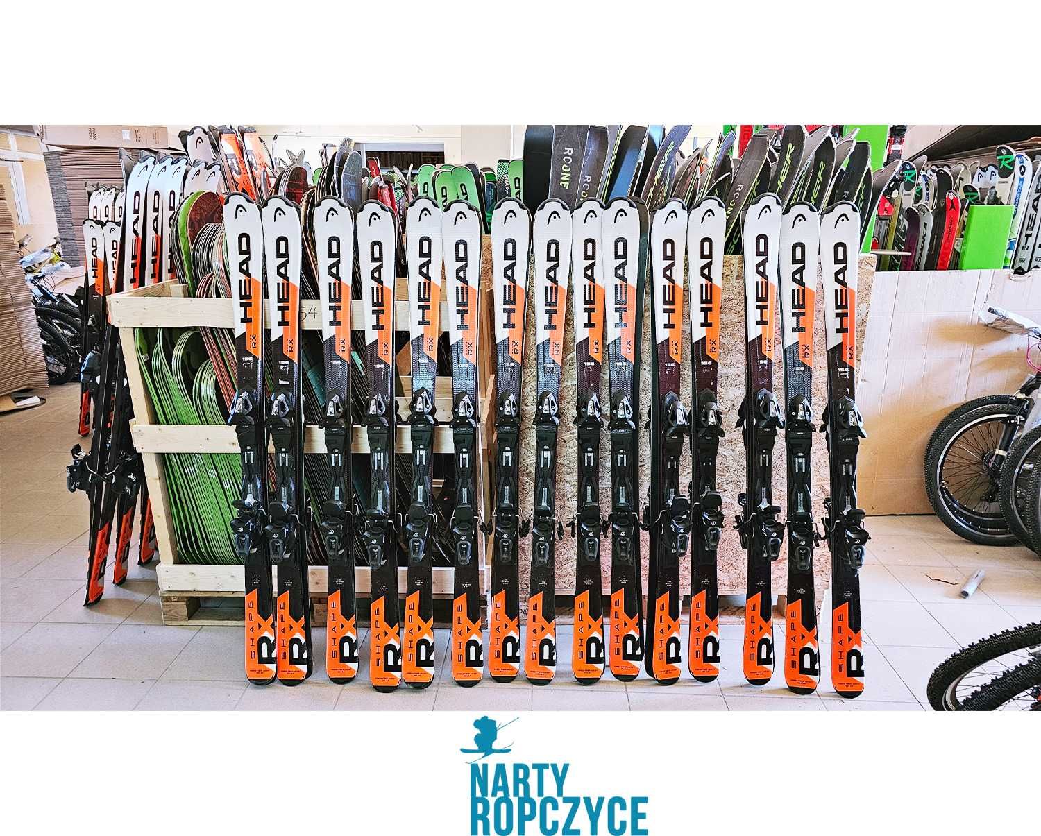 NartyRopczyce Narty 142/149/156/163 170 HEAD RX SHAPE Pakiet db stan