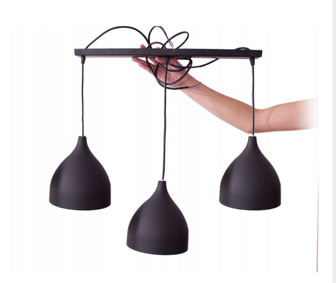 Lampa wisząca kuchenna 3 klosze