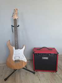 Gitara elektryczna Yamaha Pacifica 112J + wzmacniacz Laney LX35R-RED