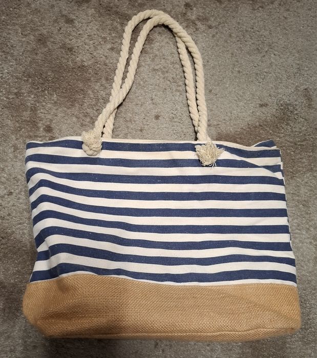 Fajna duża torba na plażę, na piknik, zakupy