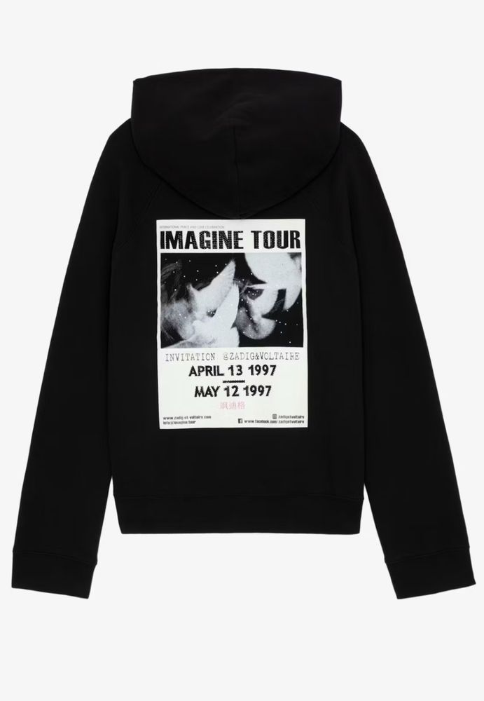 Толстовка черная новинка Zadig & Voltaire