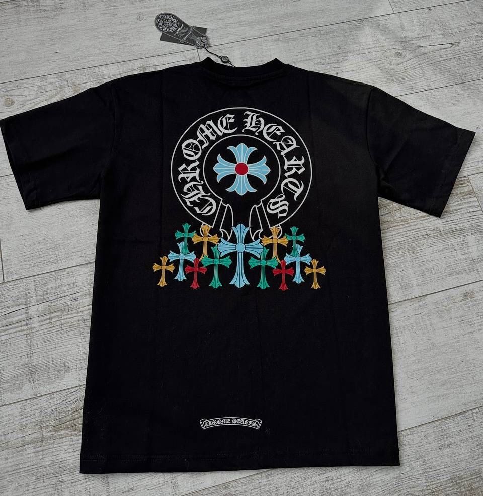 Футболка Chrome Hearts черная размер S на подарок  хром хартс