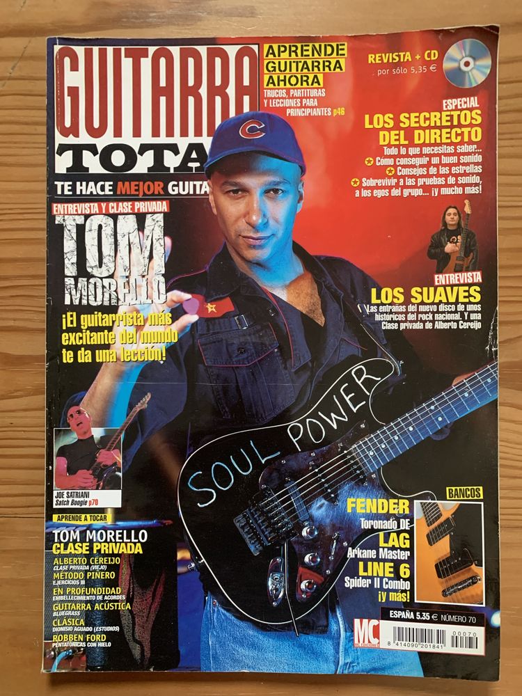 Revista Guitarra total Tom Morello