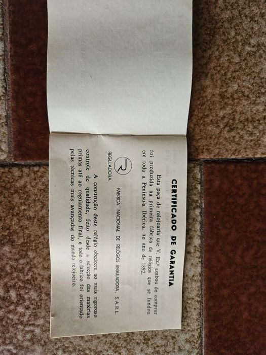 Relógio original REGULATOR