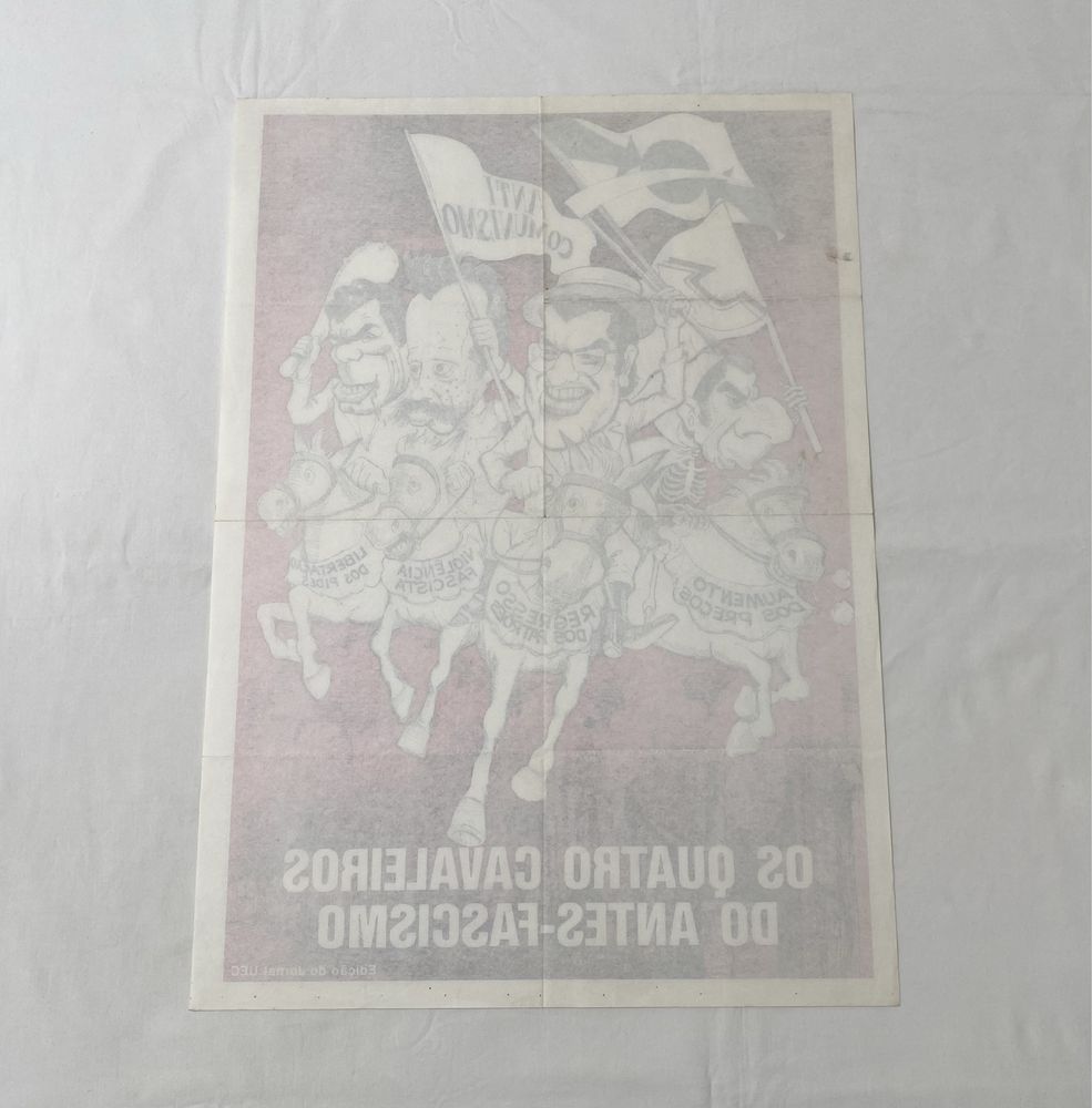Poster União Estudantes Comunistas PCP Antes-Fascismo