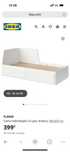 Cama de solteiro extensivel Ikea