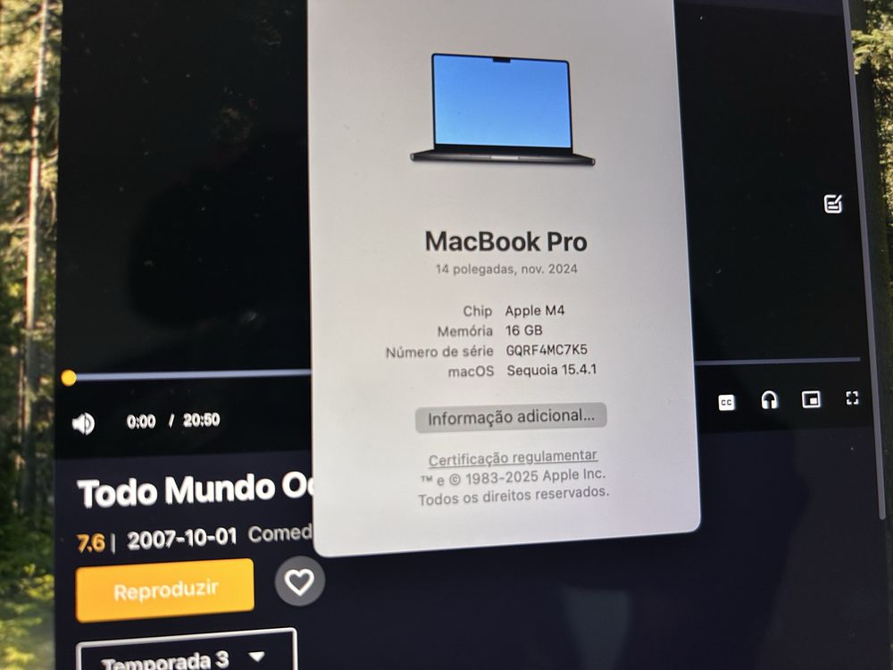 Macbook pro novo