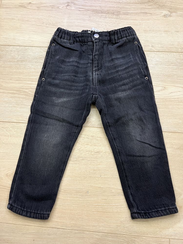 Spodnie jeansowe na podszewce Zara 98cm cieple!