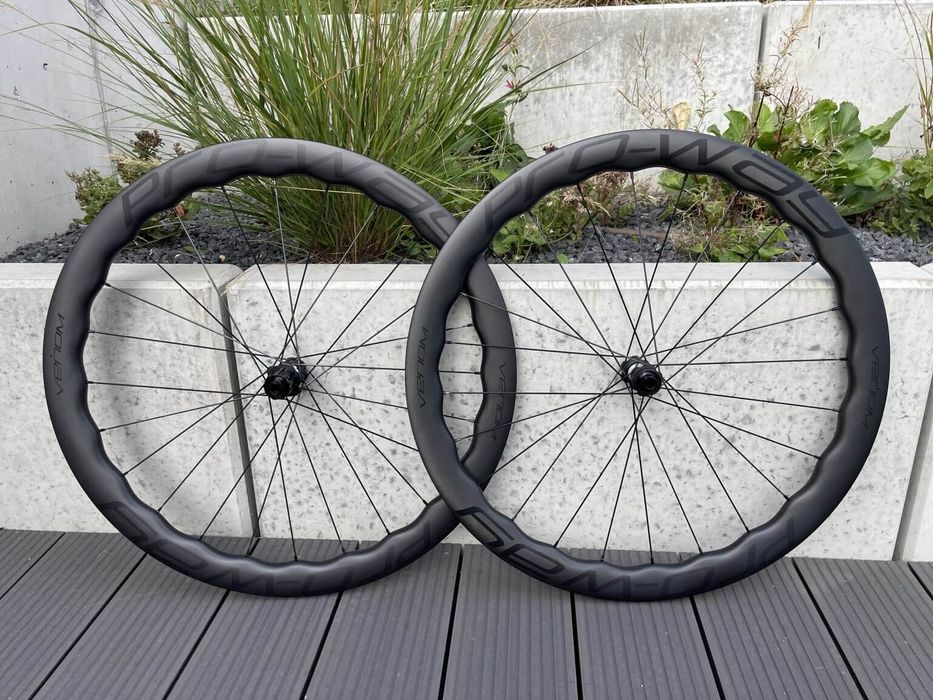 OUTLET! Koła karbonowe carbon szosowe PRO-WAY VENOM 50mm 1485g