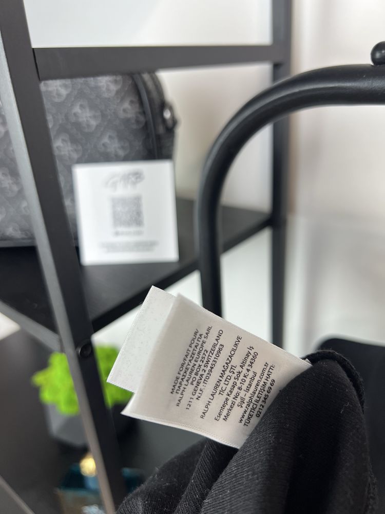 Чорний светр Polo Ralph Lauren / поло ральф лаурен 1/4 півзамок кофта