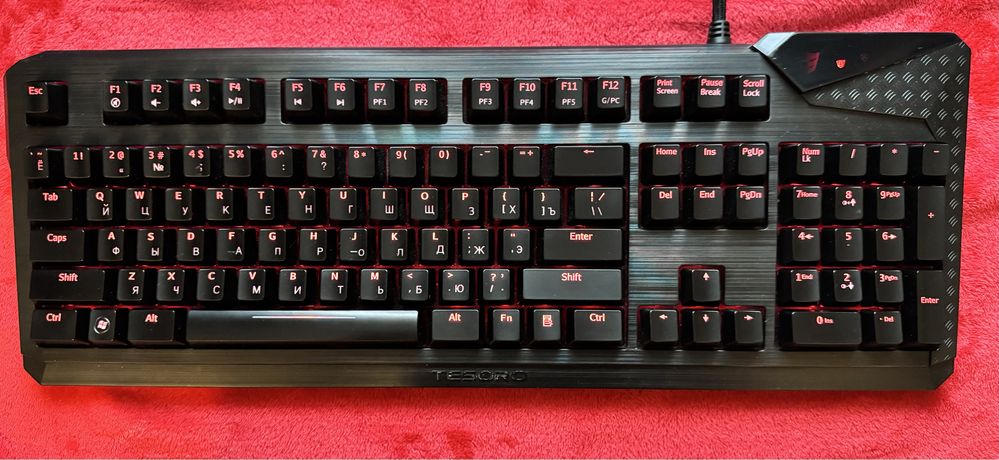 Клавіатура механічна Tesoro Durandal G1NL cherry mx black