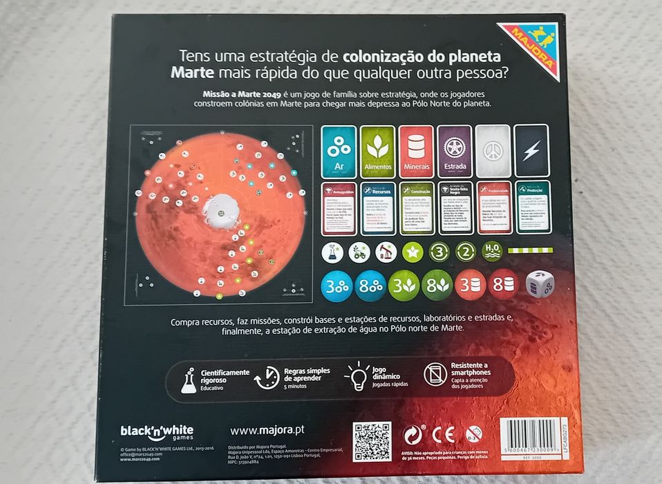 Jogo de tabuleiro missão a Marte novo