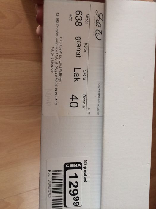 Skórzane szpilki buty na obcasie 39 eleganckie lakierki wiosna lato