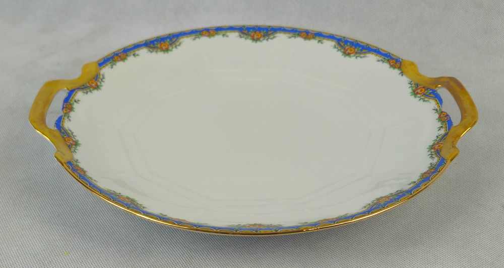 Piękna oryginalna patera z białej porcelany LIMOGES AG Francja