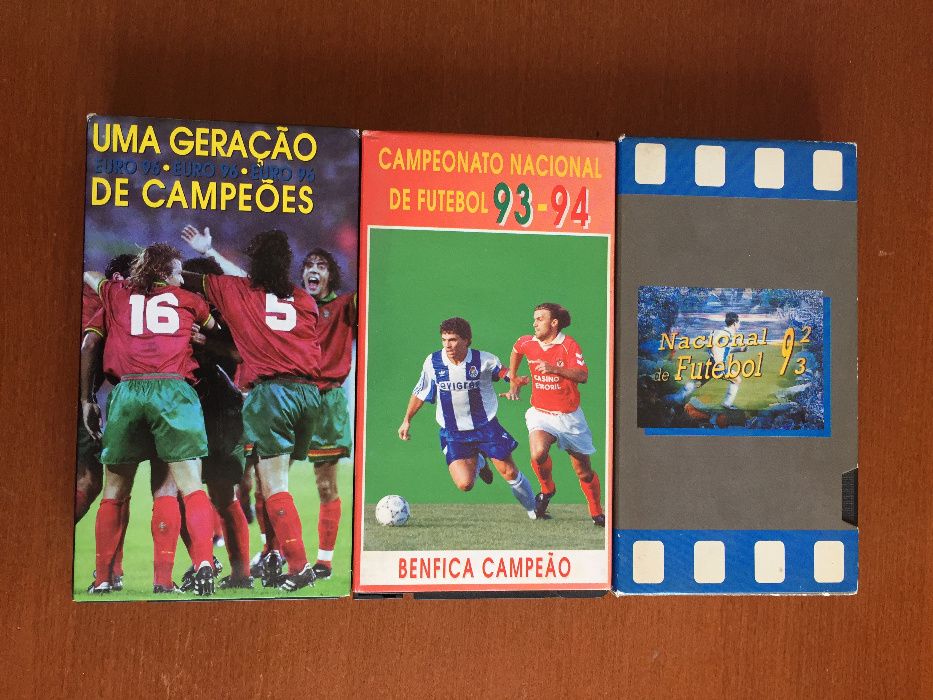 Futebol Mundial e Nacional Português - 4 VHS