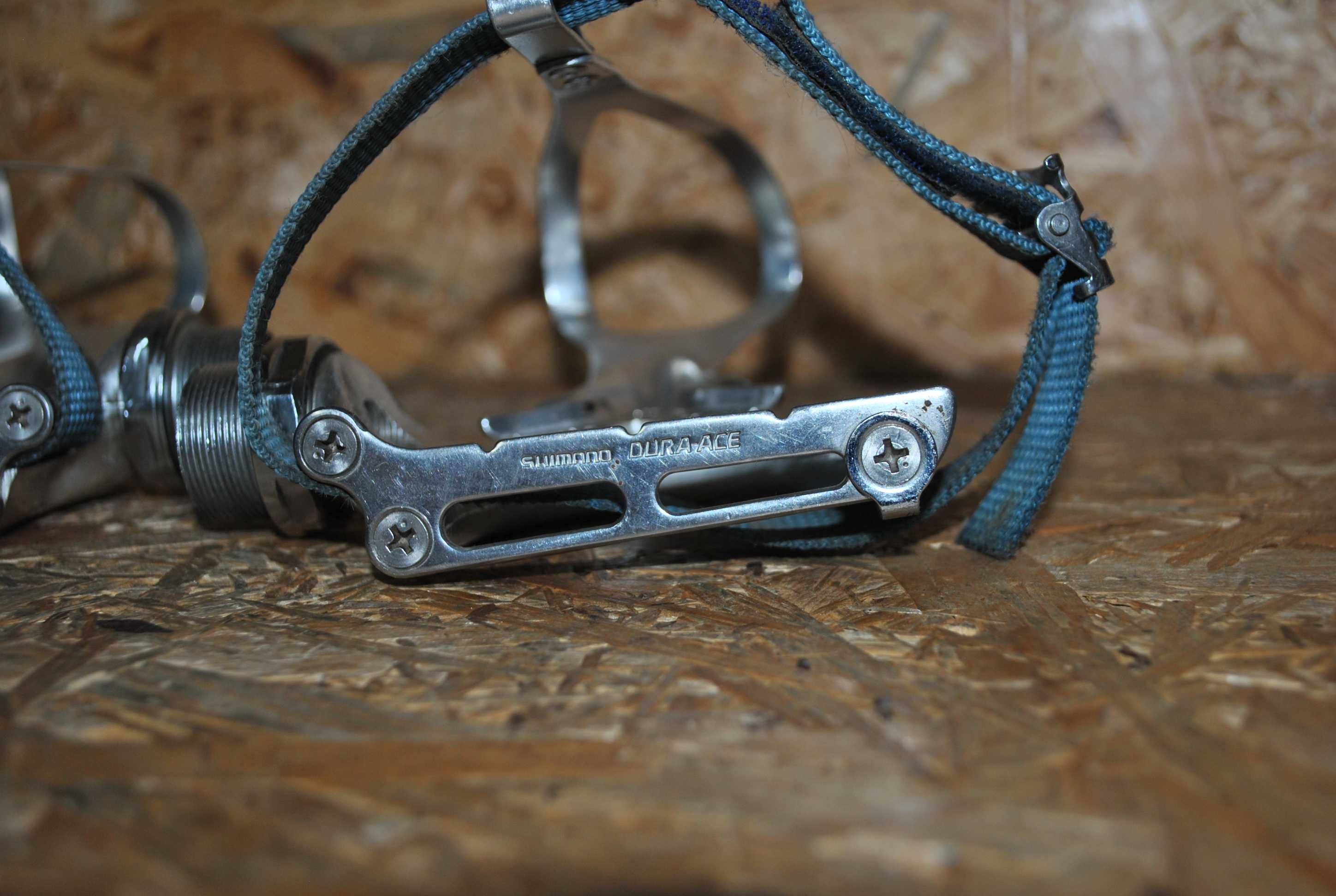 Pedaly platformowe dura-ace z noskami retro