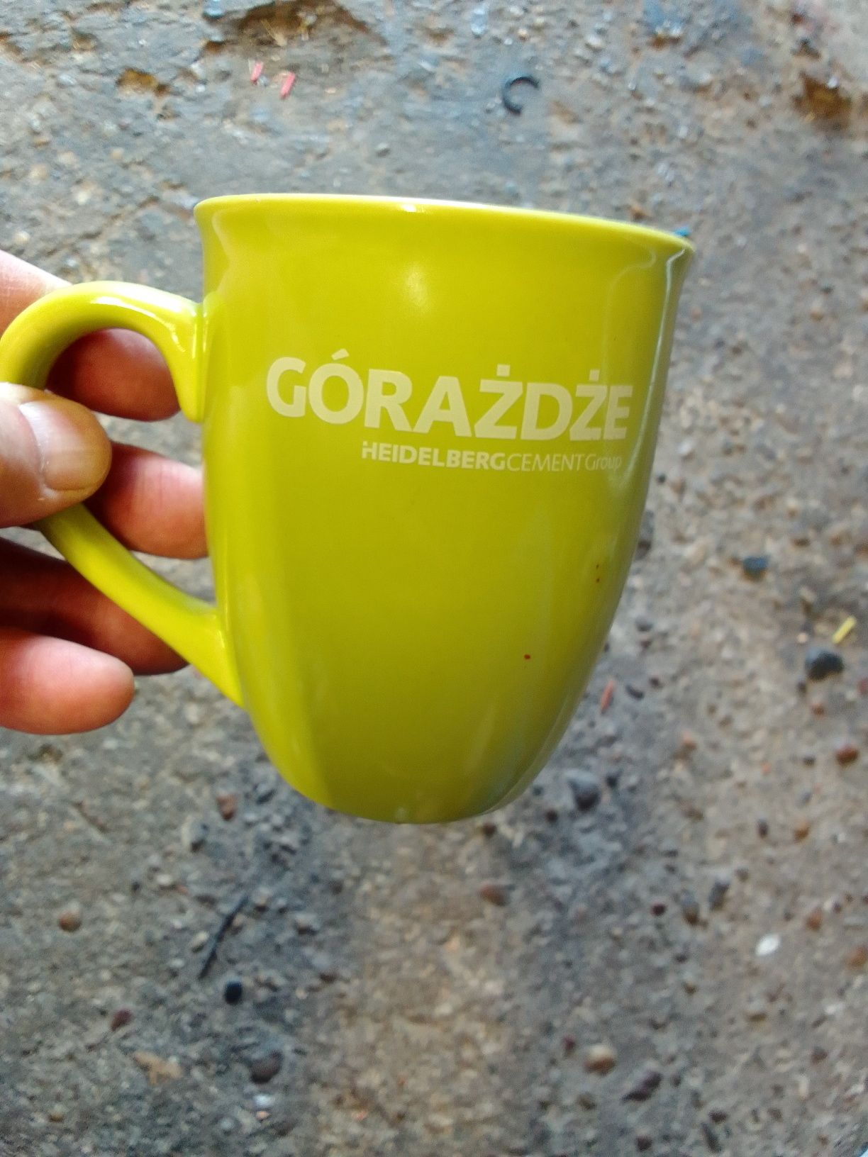 Kubek ceramiczny Górażdze cement Heidelberg