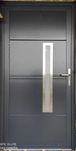 Drzwi garażowe aluminiowe pod wymiar np. 900x2000 kolor min. antracyt