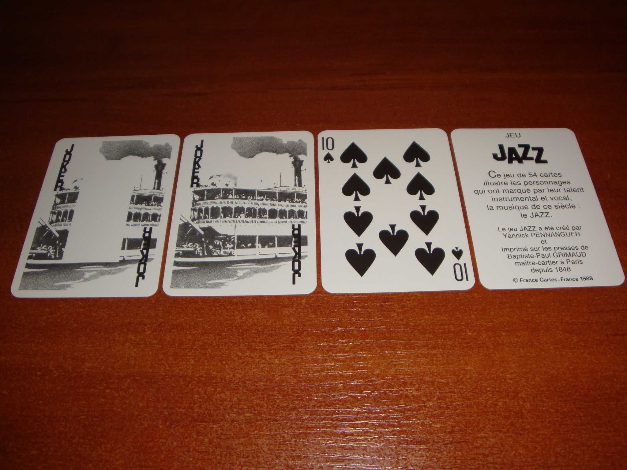 Игральные карты Jazz, с 1989 г.