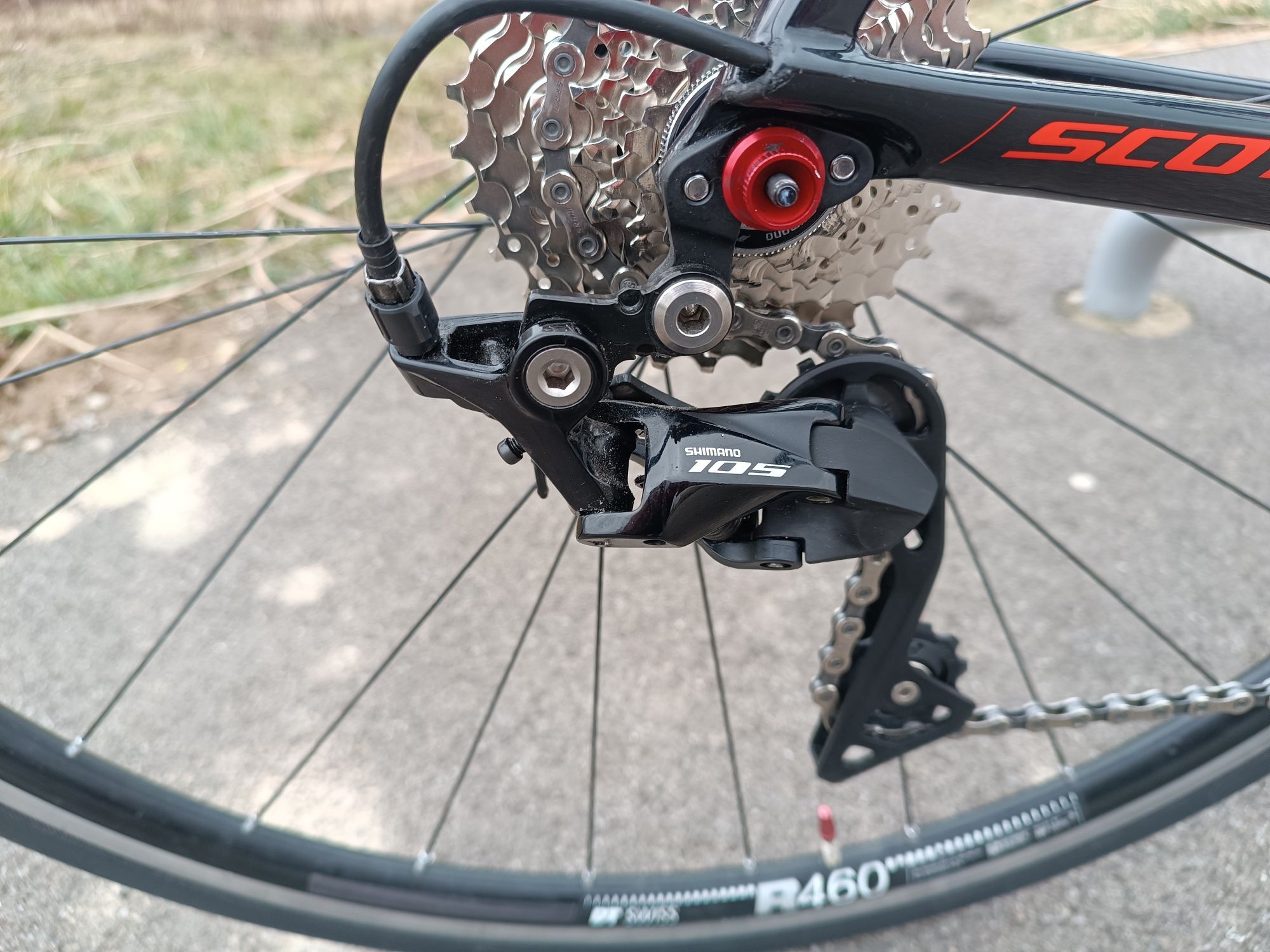 Rower szosowy Scott Addict RC 10 2018, pomiar mocy RONDE, DT Swiss 350