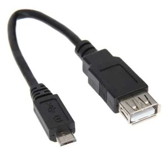 OTG-переходник micro USB 0.15м Black Carrefour