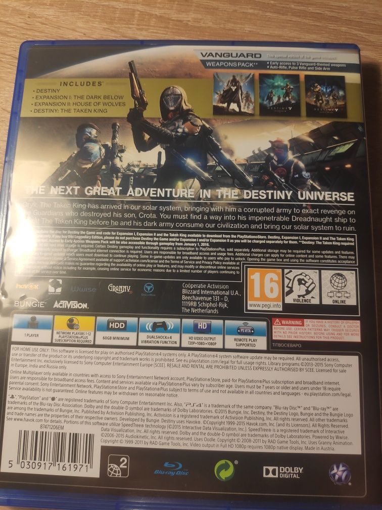 Destiny:The Taken King - Legendary edition (Gra PS4)