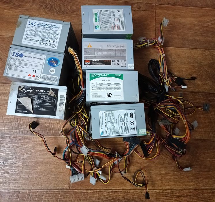 Блоки питания разные для компьютера ПК 300-450W  одним лотом