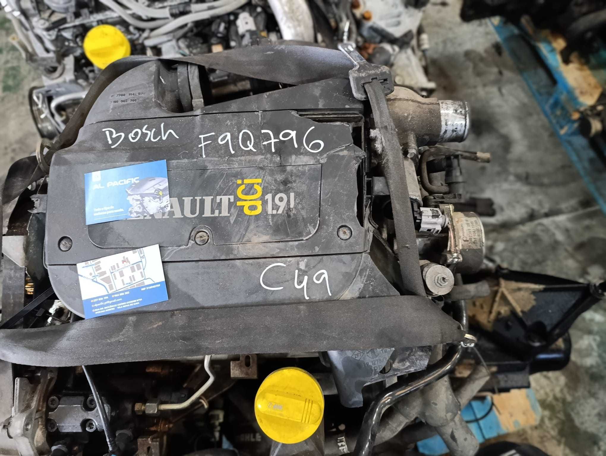 Motor usado Renault Scénic 1.9 102cv Ref. F9Q796