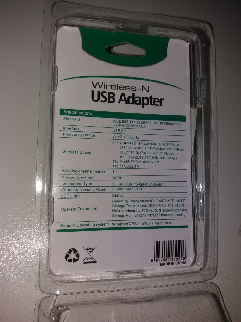 Потужний USB WI-FI Адаптер 300M WF 802.11N