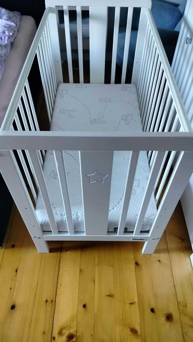 Łóżeczko niemowlęce  "Woodies" 125x65,  materac Hilding+ GRATIS