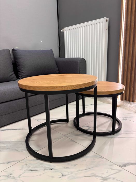 Zestaw stolików loftowych