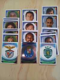 cromos Benfica,Sporting,Porto Champions League 07-08 da panini