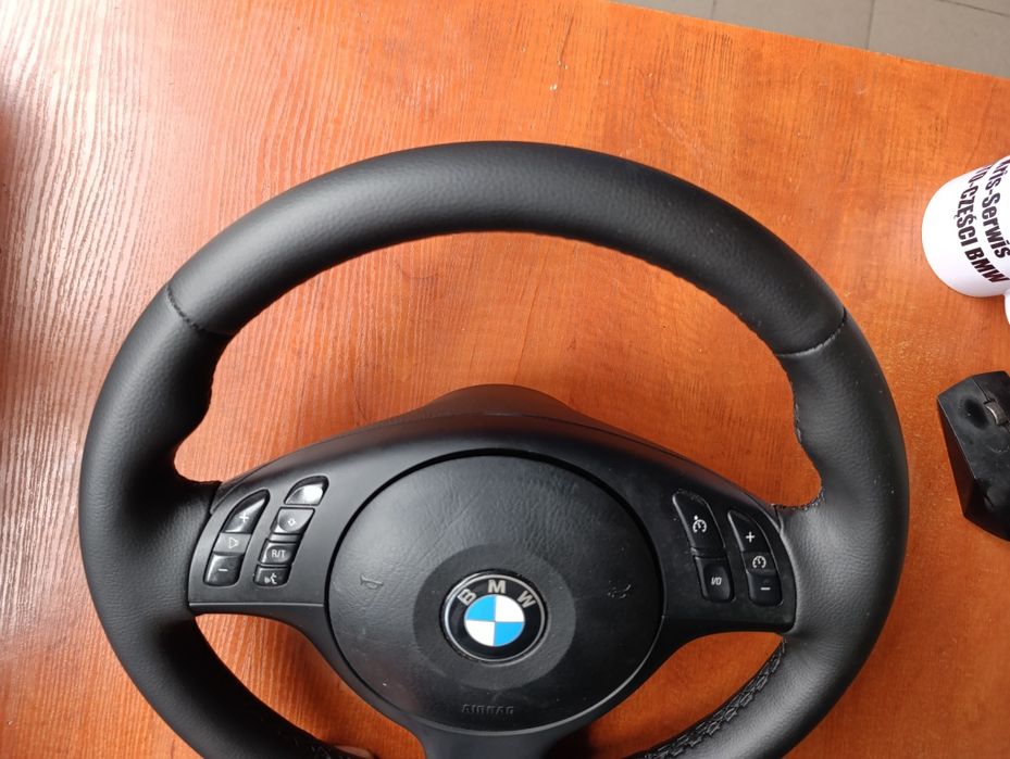BMW E46 kierownica mpakiet. Obszyta